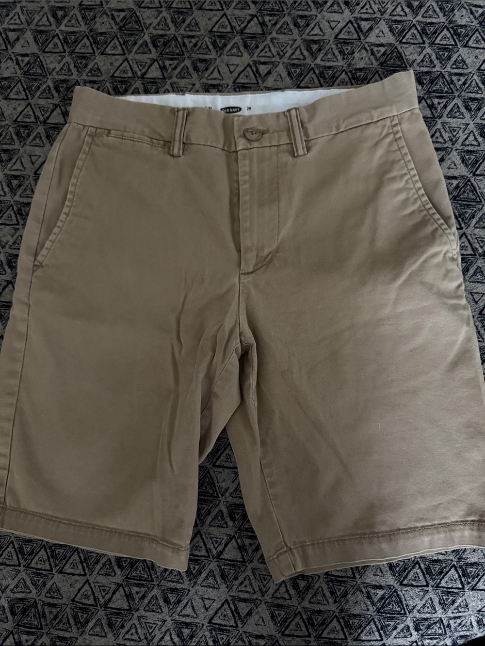 Old Navy Men's Tan Flat Front Chino Shorts